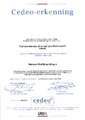 Certificaat Cedeo